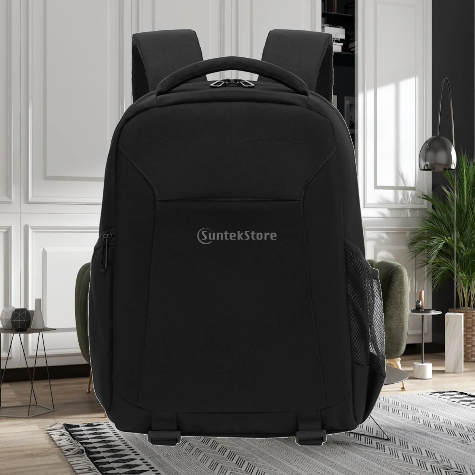Durable Nylon Camera Backpack Waterproof Case for Outdoor Shooting with Customizable Dividers Padded Straps Tripod Holder