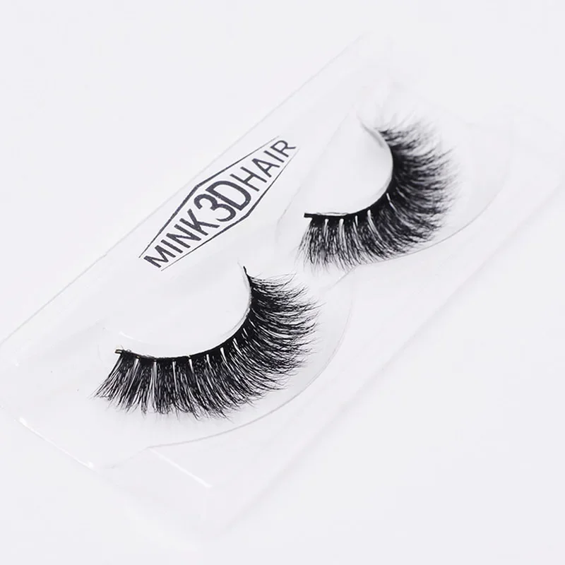 1 Pair Handmade 3D Mink False Eyelashes Crossing lashes Natural Lifelike Style Makeup Tools