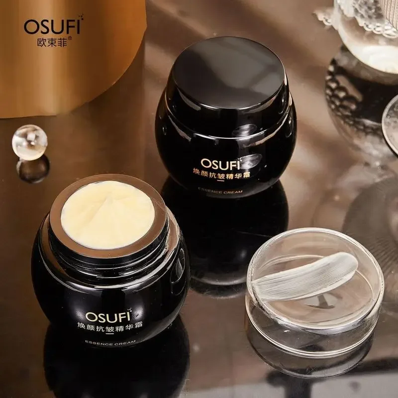 

OSUFI Anti-wrinkle Essence Black Face Cream Moisturizing Brighten Lighten Fine Lines Firm Ant Aging Skin Care Dropshipping
