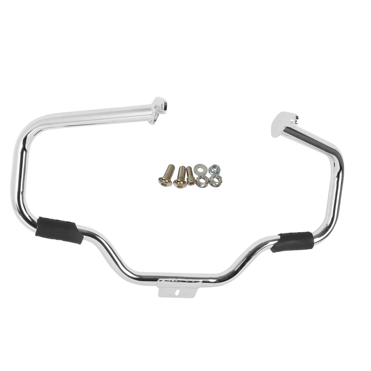 Chrome Motorcycle Engine Guard Crash Bar Compatible with Fatboy Heritage Softail 2000-2017 view 3