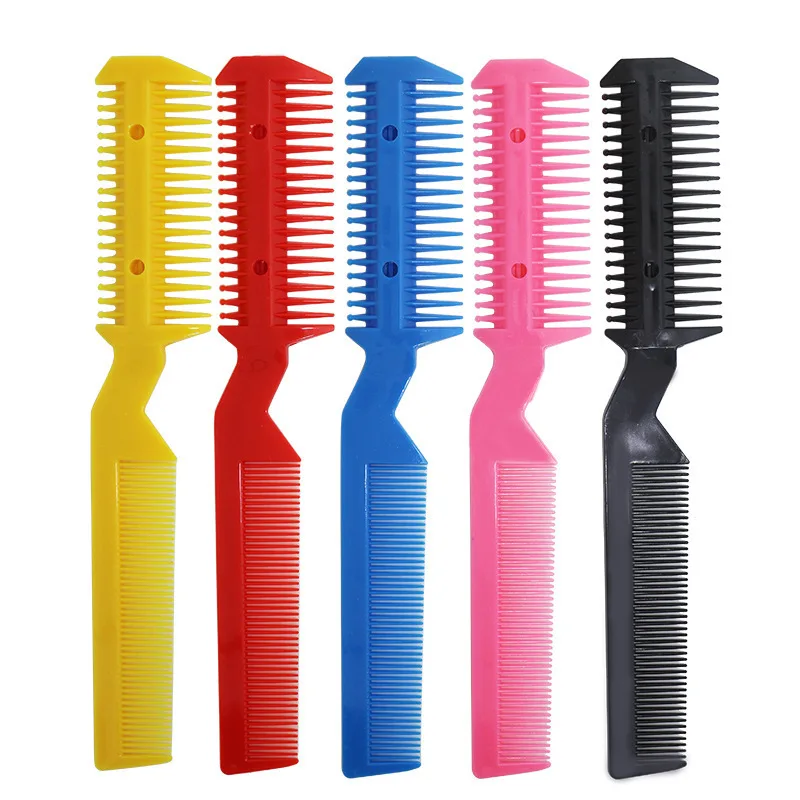 Pet Dog Hair Trimmer Comb with 2 Blades Grooming Razor Thinning Cat Hair Remover Brush & Comb for Dog Cat Grooming Tool