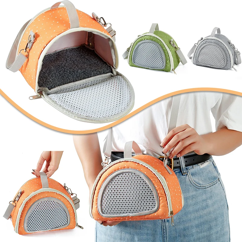 

Outdoor Pet Carrier Backpack Escape Proof Breathable Mesh Multi Functional For Hedgehog Reptile Hamster Portable Travel Bag