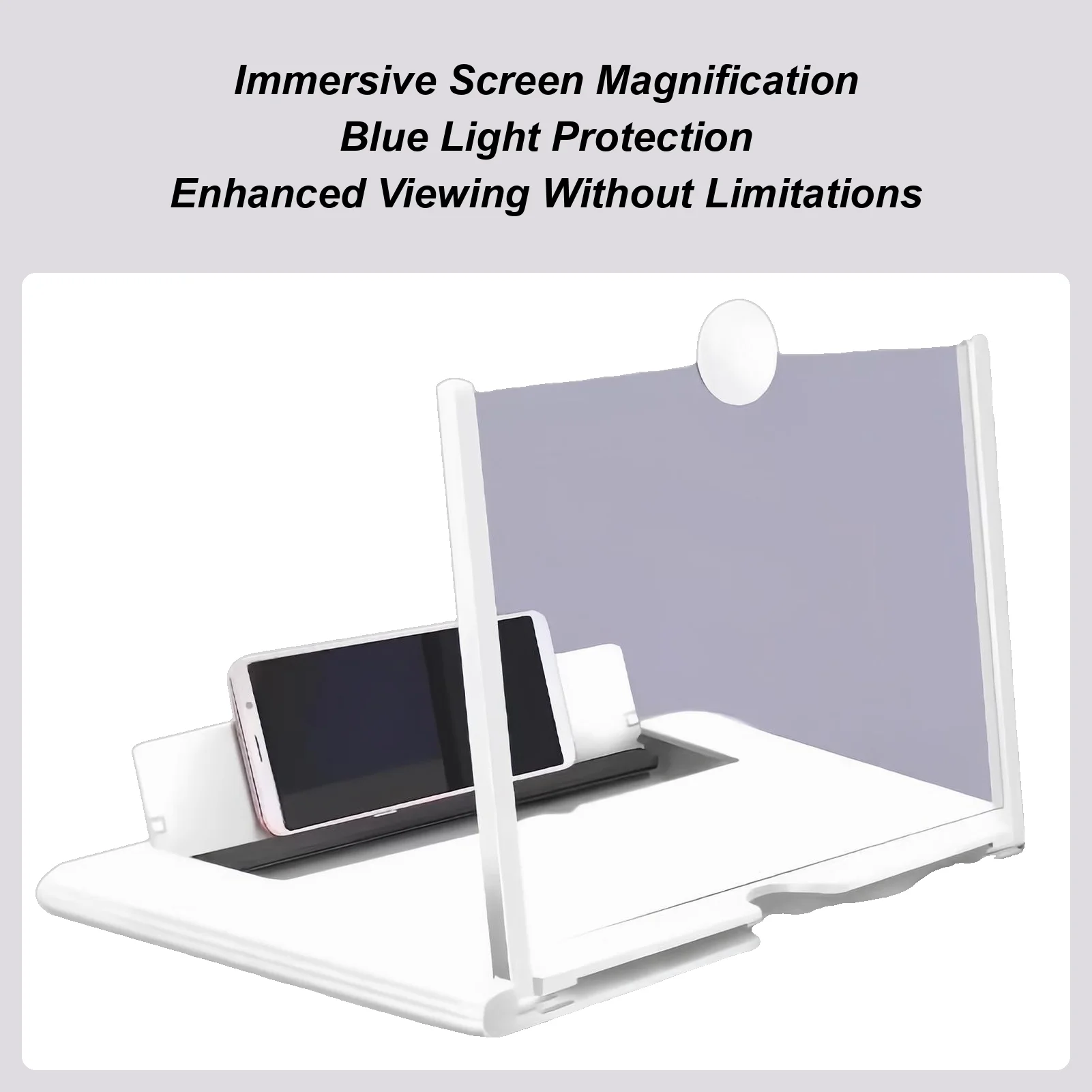 Phone Screen Magnifier Portable Smartphones Amplifier Stand Phone Screen Magnifier Projector Holder For Men Women Boys Girls