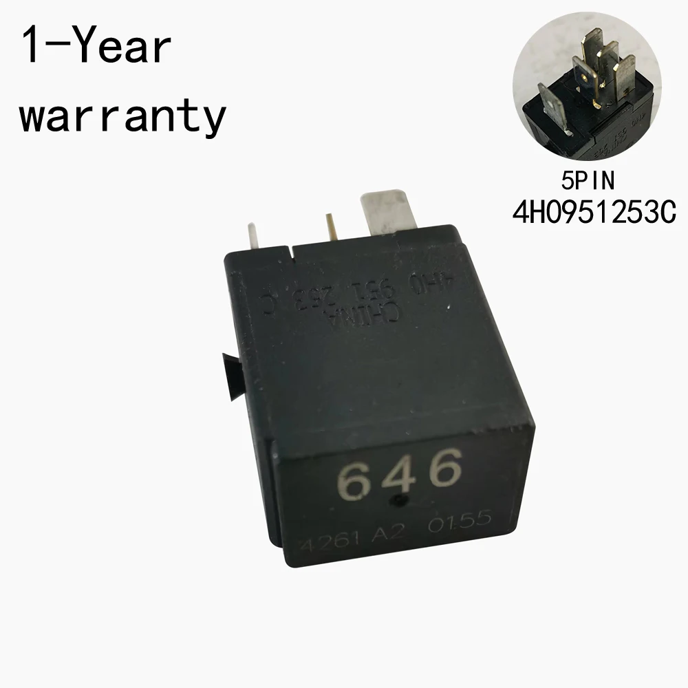 

Relé 646 para Audi A6L A4L Q3 Q2L A3 Q5 A6 S6 RS3 A7 A4 S4 Skoda Fabia VW Phideon Touran Lavuda Passat Tiguan Magotan 4H0951253C