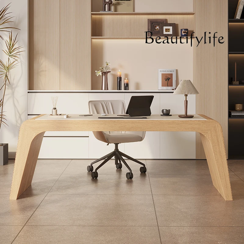 Modern Slate Desk Advanced Computer Study Table and Chair Log Wind Home Study Desk