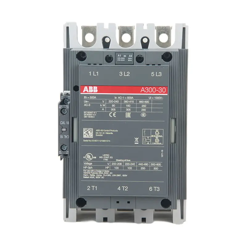 

ABB Contactor Detailed Information for: A300-30-11-80 220-230V 50Hz / 230-240V 60Hz Product ID:：1SFL551001R8011