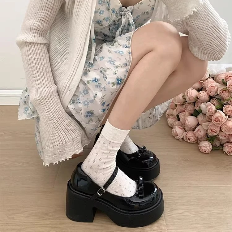 أحذية ماري جين متعددة الاستخدامات بتصميم عتيق للنساء، كعب سميك وقاعدة سميكة، سهلة الارتداء، بأسلوب روماني عصري، أحذية مسطحة أ... #3