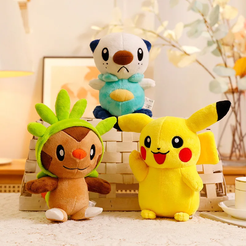 

Pokemon 20 см Snivy Oshawott плюшевые игрушки аниме мультфильм Пикачу Эмульга милые плюшевые мягкие куклы милая подушка детский подарок на день рождения