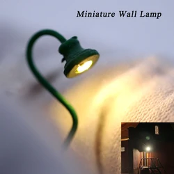 3pcs/5pcs 3V Miniature Wall Lamp Model Light Toys Architecture Building Layout Railway Train Landscape Indoor/Outdoor Diorama