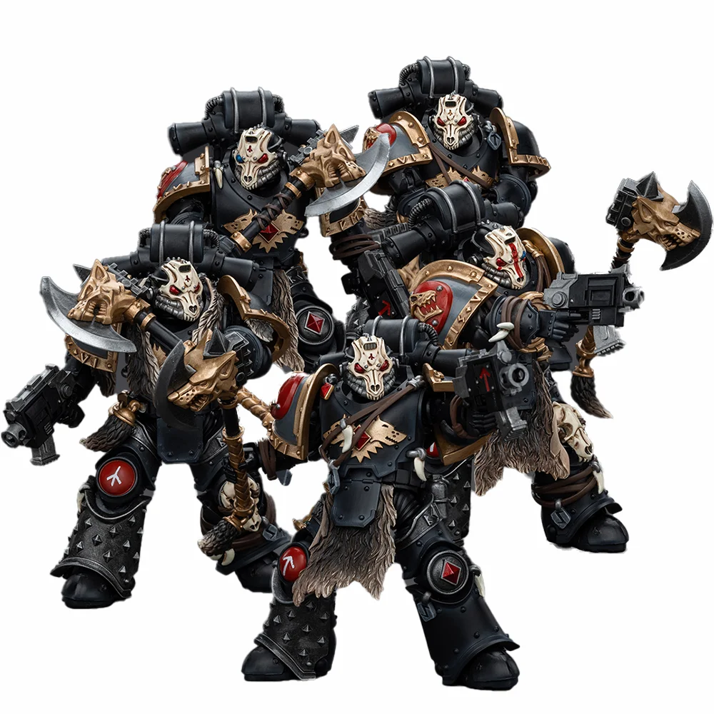 [AUF LAGER] JOYTOY Warhammer 30K 1/18 Actionfigur Space Wolves Deathsworn Pack 5PCS Anime Militärmodell