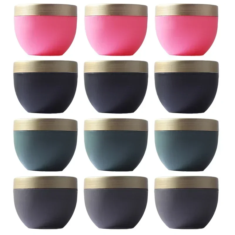 12Pcs 250g vasetto per crema vasi contenitore per trucco cosmetico bottiglia rotonda riutilizzabile vuoto crema per lozione da viaggio scatola per maschera facciale all'ingrosso