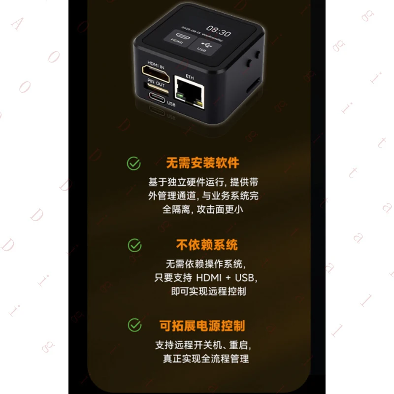RN   for Lucky FoxPicoKVMRemote Control Server Remote Installation HDMIMaintenance and Operations ToolHIDControl with network po
