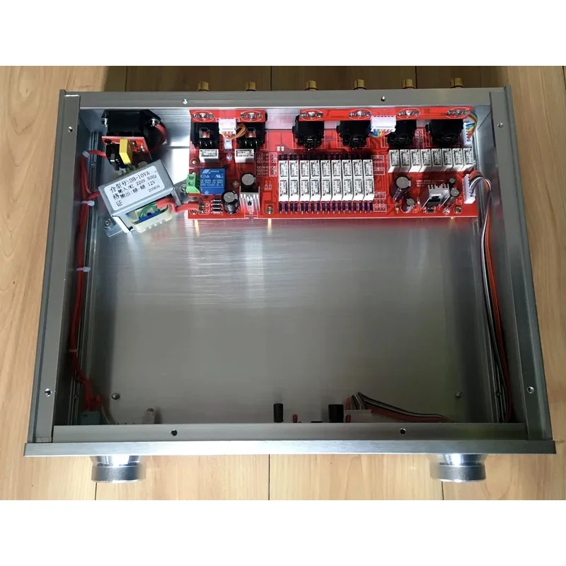 Balanced, RCA-Compatible Relay Volume Control, Passive Front Stage, With 4-Way Input Power Amplifier