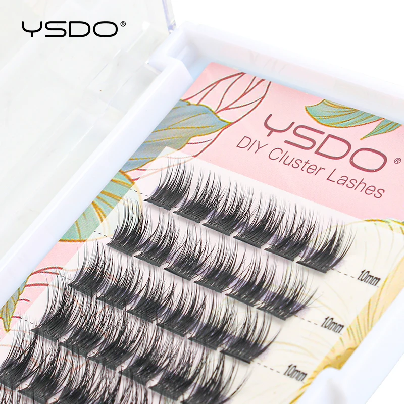 YSDO pestañas individuales 60/100 mechones Maquiagem pestañas Rusia volumen pestañas naturales pestañas postizas 3D visón falso Cils herramienta de maquillaje
