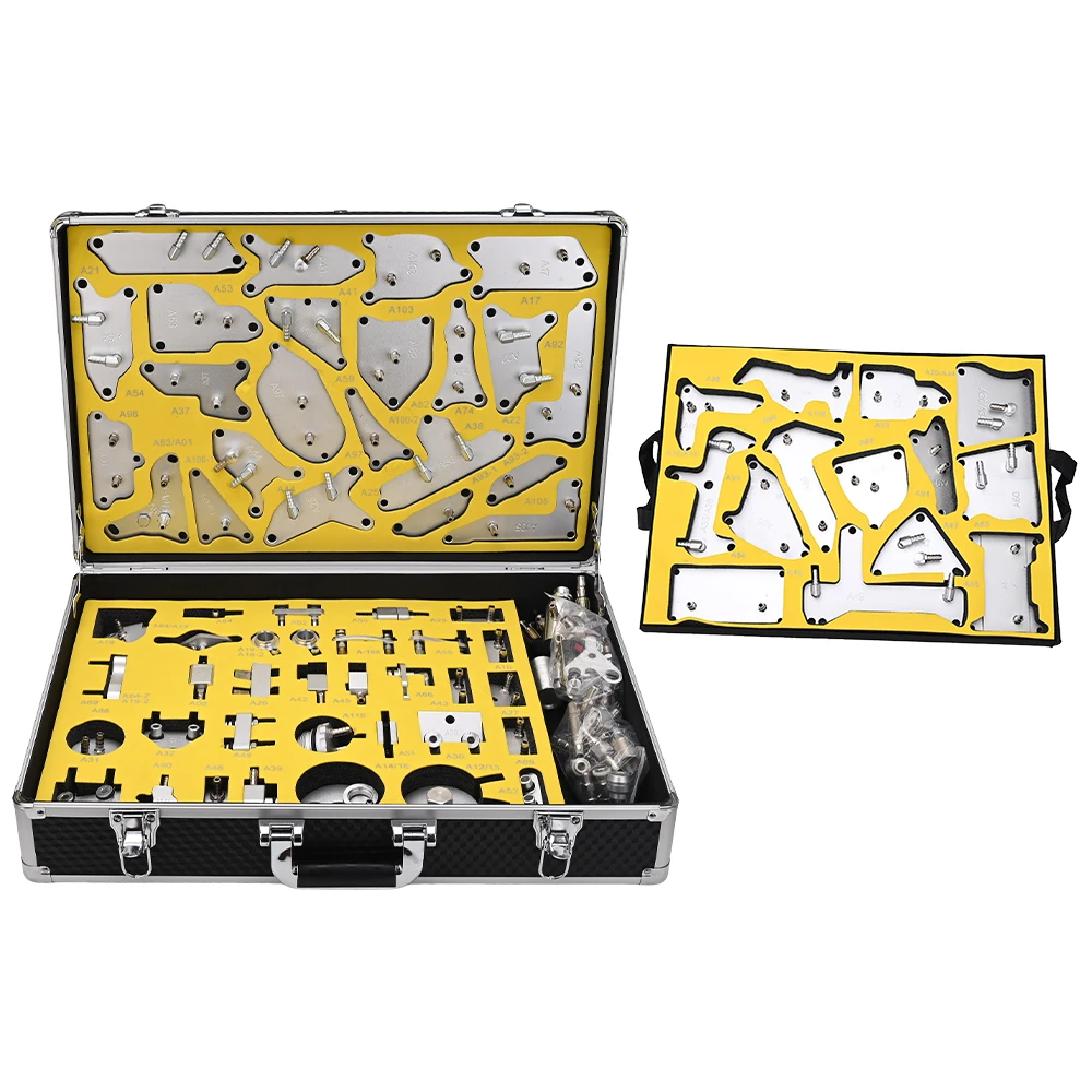 110Pcs Aluminum Alloy ATF Transmission Oil Adapter Auto Gearbox Quick Connect Fittings Automatic Fluid Replacement Repair Tools