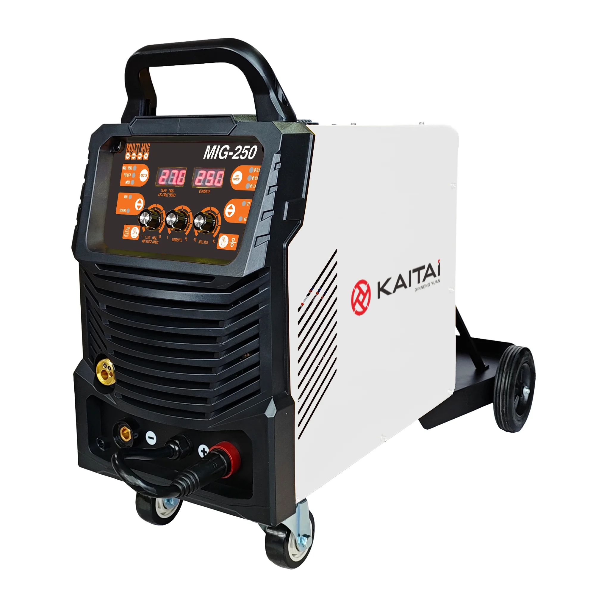 220V Industrial Heavy Duty MIG Welder 3 in 1 MIG/TIG/MMA Inverter Welder MIG-250 15KG Welder with Gas Cylinder