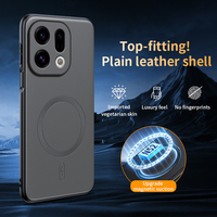 Magnetic Case For Oppo Find X9 Pro Case MagSafe Luxury Silicone PU Leather Phone Back Cover For Find X9Pro 5G Bumper