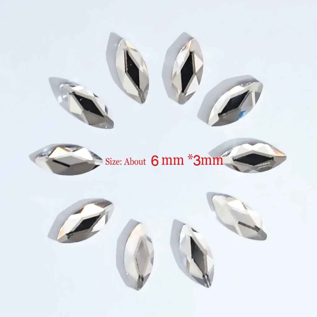 3pcs/box Dental Tooth Gem Crystal Jewelry Acrylic Tooth Beauty Diamond Ornaments Tooth Deco Material Various Shape For Choose