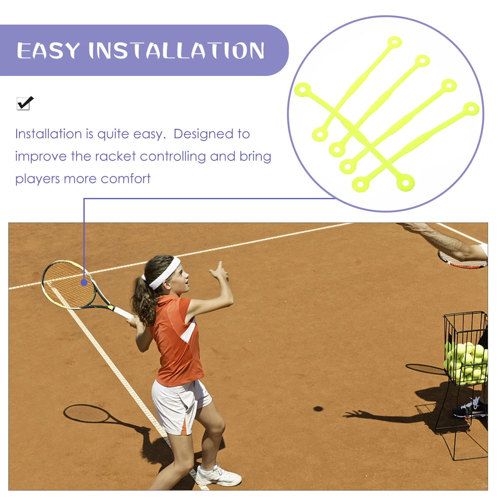

5pcs Tennis Racket Vibration Dampener Green Silica Gel Shock Absorber Lightweight Portable Dampeners for Tennis Enthusiasts