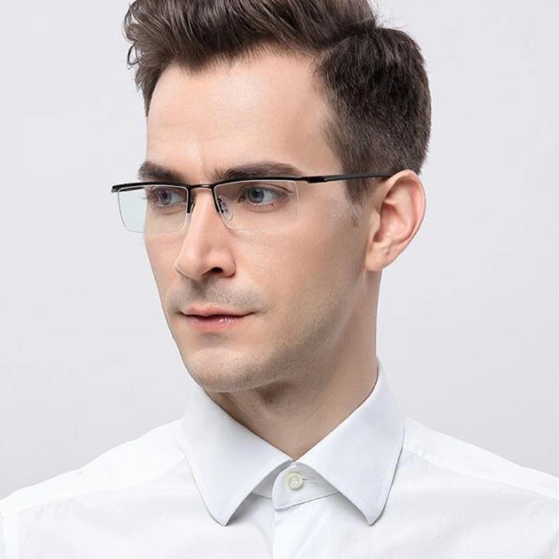 Glasses Frames Men P8190 Korean square Eyeglass Titanium Retro Women Eyeglasses Frames Eyewear Business Design Spectacles Frame