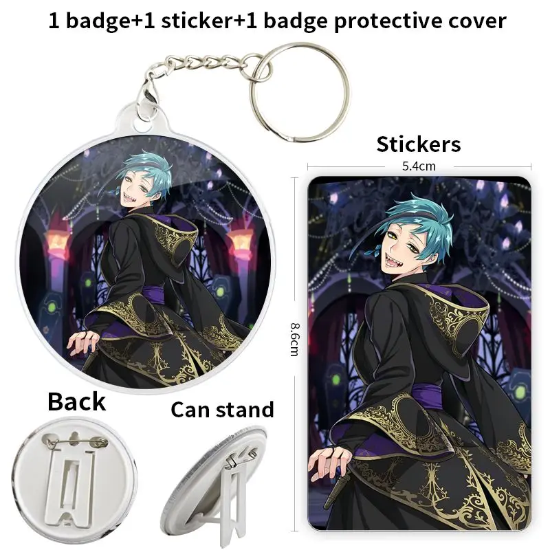

Floyd Leech Anime Character Game Soft Button Badge Brooch anchor Peripherals Pin Clothes Chest tag 75mm Creative Children's gift
