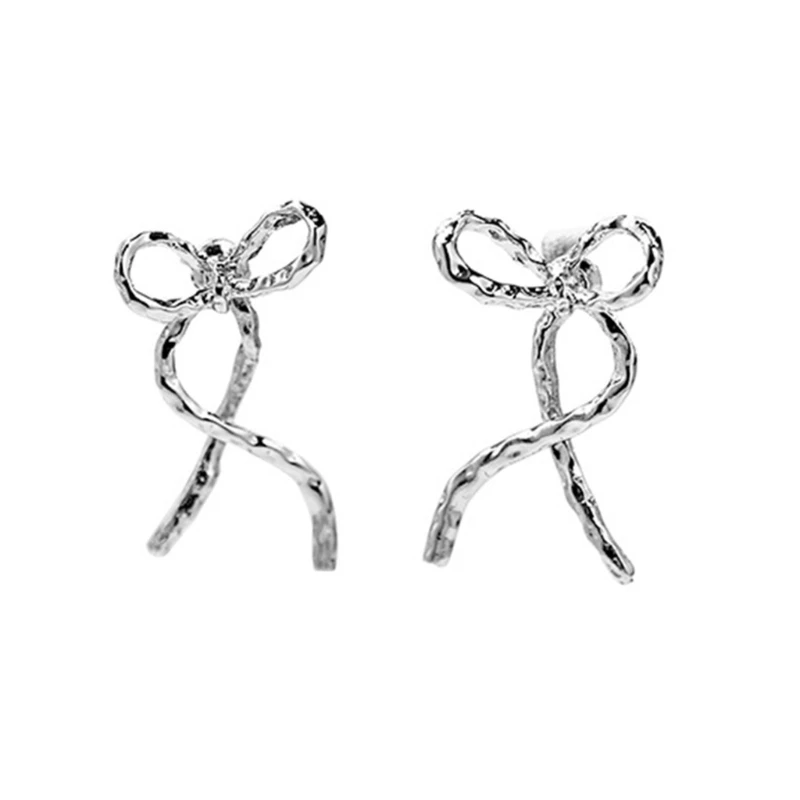 Elegant Detachable Bowknot Earrings Bowknot Earring Adornment Fashionable Ear Studs Jewelry Ear Decoration