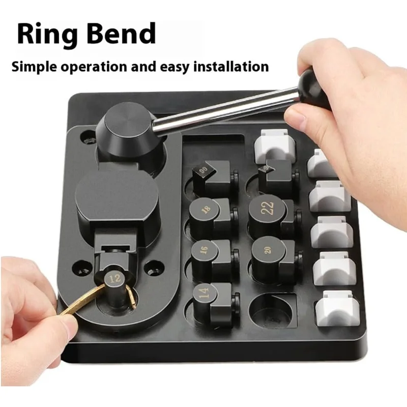 مجموعة أدوات ثني الأسلاك المعدنية AAAF مع قوالب قابلة للتعديل، لأداة ثني الملعقة ذاتية الصنع شديدة التحمل للعمل المعدني والمجوهرات