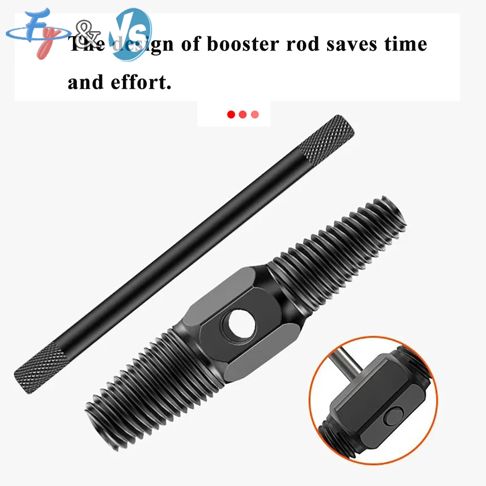 

Набор экстракторов крана с двойной головкой, инструмент для снятия сломанного винта крана для ремонта поврежденной резьбы трубного болта, удаление нарезания резьбы водяного клапана