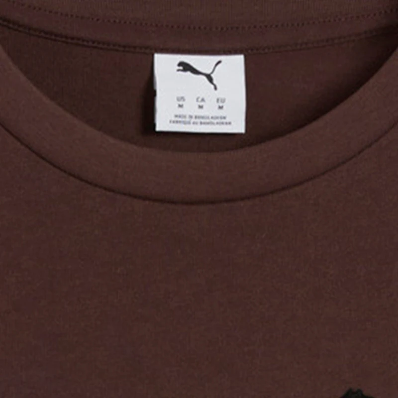 Puma genuine knitted round neck pullover simple solid color casual short sleeved T-shirt 637775-31
