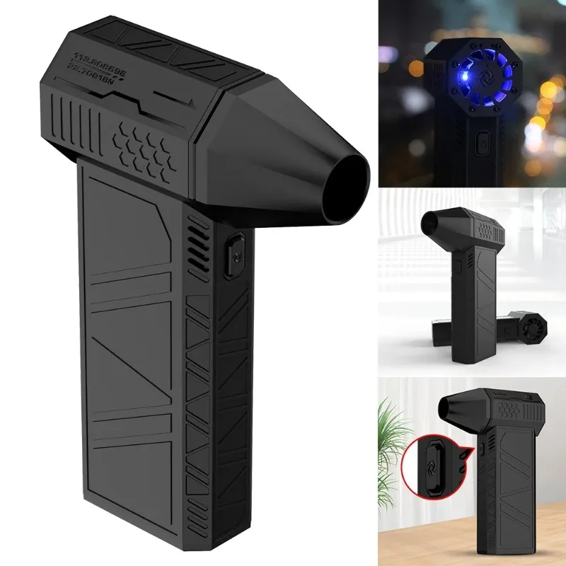 G منفاخ قوي X3 مروحة توربو عنيفة محمولة باليد 52 + م/ثانية مروحة قناة عالية السرعة منفاخ هواء 130000 دورة في الدقيقة لتنظيف لوحة مفاتيح الكمبيوتر #3