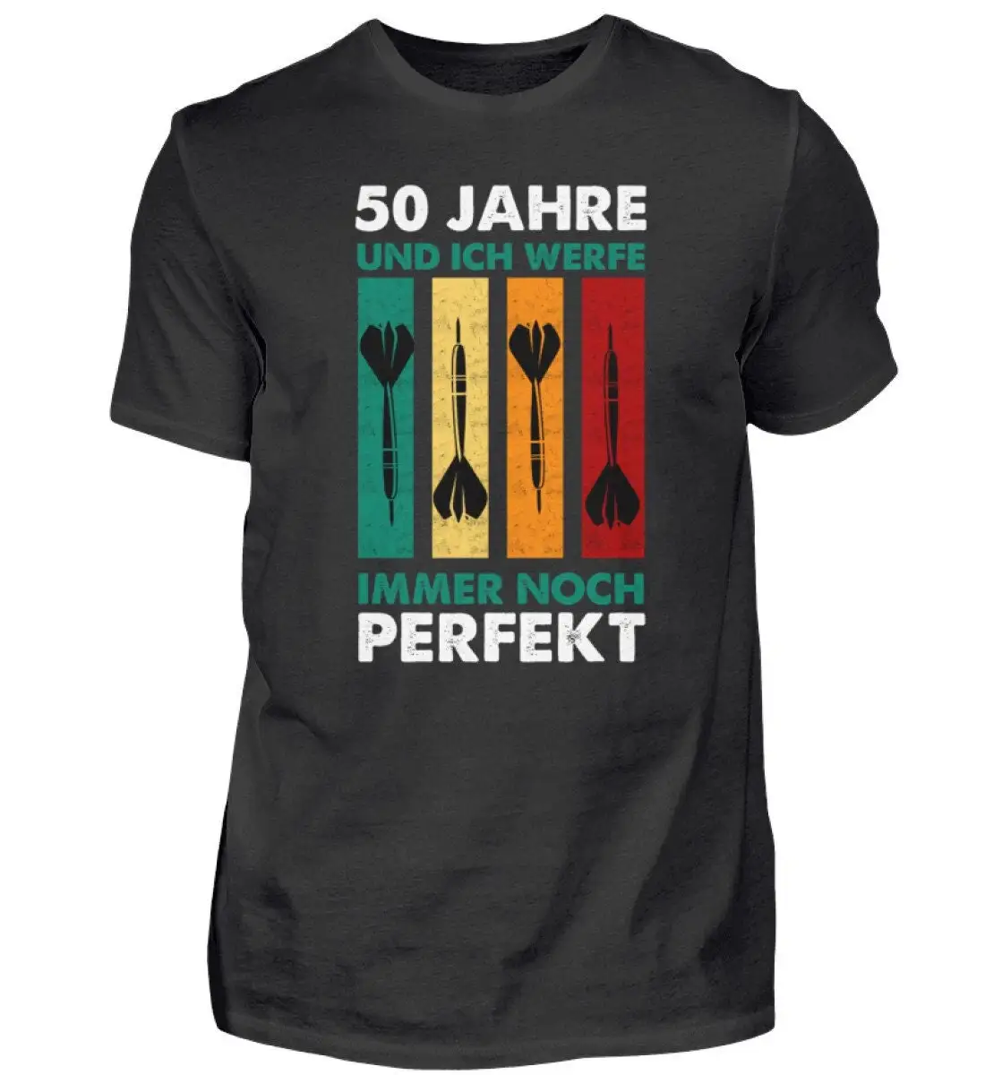 T Shirt 50Th Birthday Darts Motif 50 Years