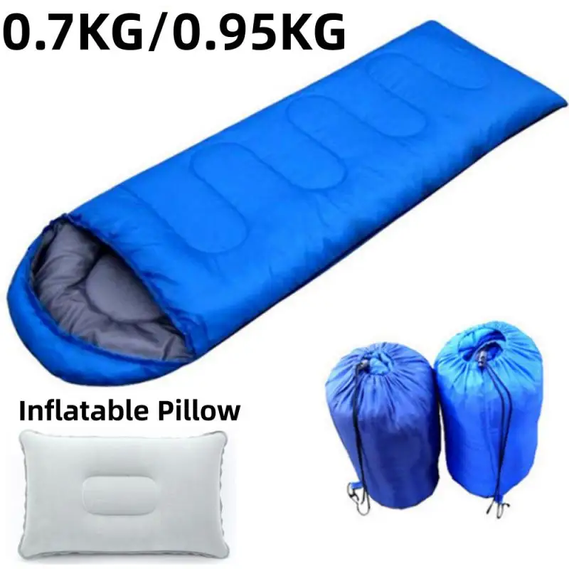 Camping Sleeping Bag Lightweight 4 Season Warm Envelope Backpacking Outdoor Mummy Cotton Winter Sleeping Bag