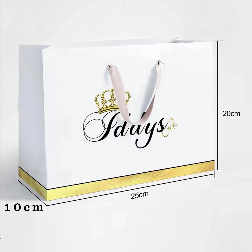 10pcs small batch custom wig paper bag portable wig handle rope storage paper bag custom personalized logo