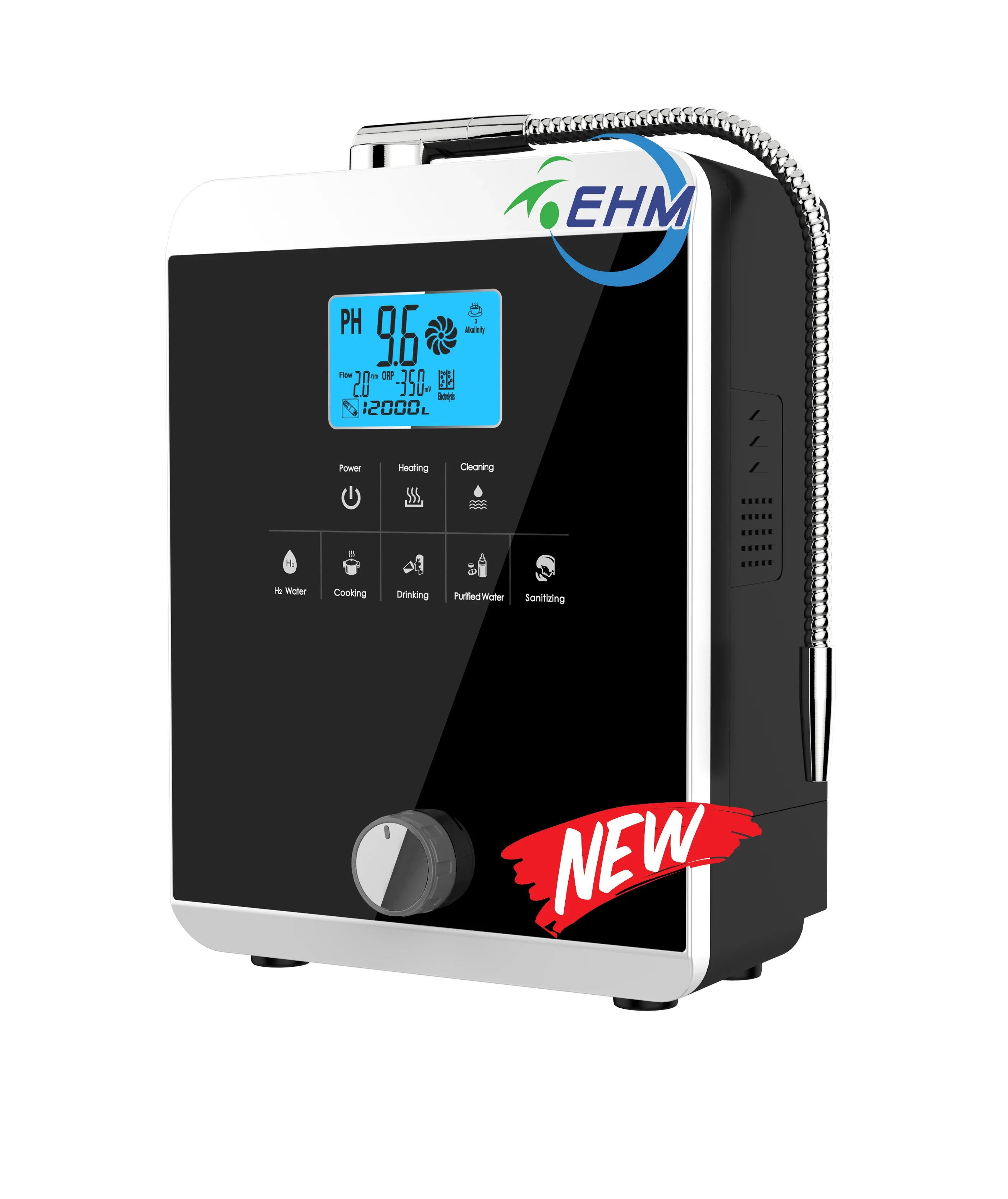 EHM Commercial Industrial Alkaline Water Ionizer and ionizer 11 titanium and platinum coating 3.0-11 pH