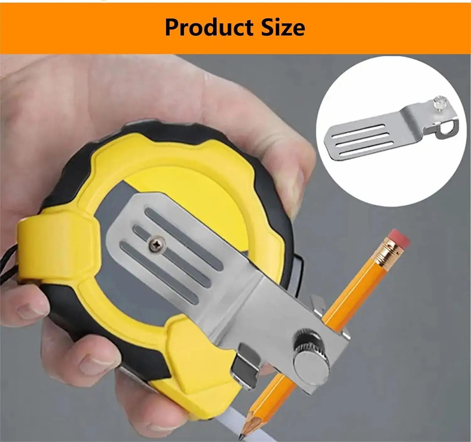 Tape Measure Pencil Holder Digital Tape Measure Scribing Tool Pencil Clamp Wall Holder Fixed Mark Draw Circle Locator Tool