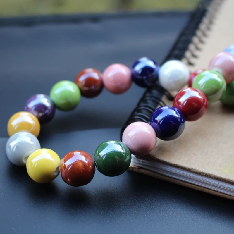 6 8 10 12 14mm Round  Ceramic Beads Mix colors for Bracelet Necklace Earring jewelry Bracelet Necklace making DIY Accessoires