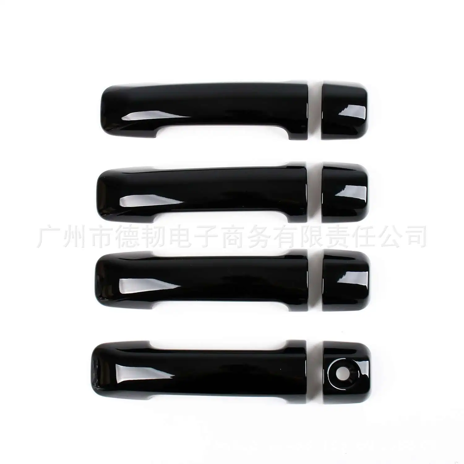 For Toyota Tundra XK50 2007-2020 Glossy Black Door Handle Cover, Exterior Handle Trim Sticker, Car Decorative Accessory