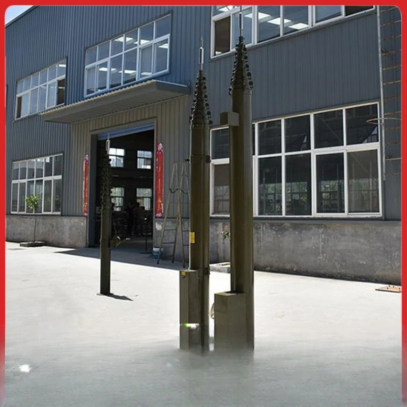 23M antenna telescopic support rod, lifting lightning rod, portable vehicle mobile communication lighting lifting mast