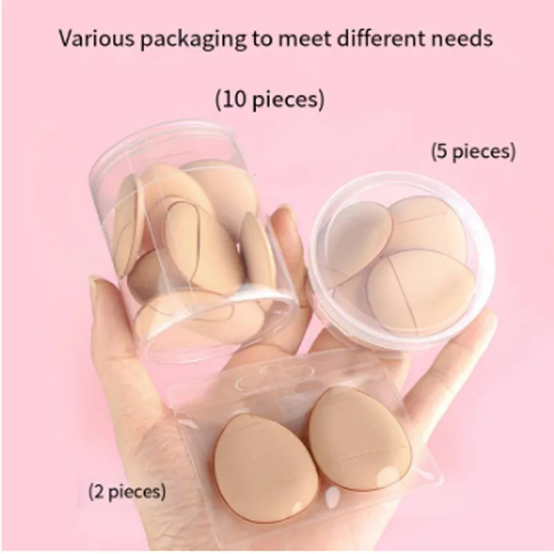 3/10pcs Mini Size Professional Cosmetic Cushion Puff Concealer Foundation Detail Puff Finger Puff Set Makeup Sponge Beauty Tool