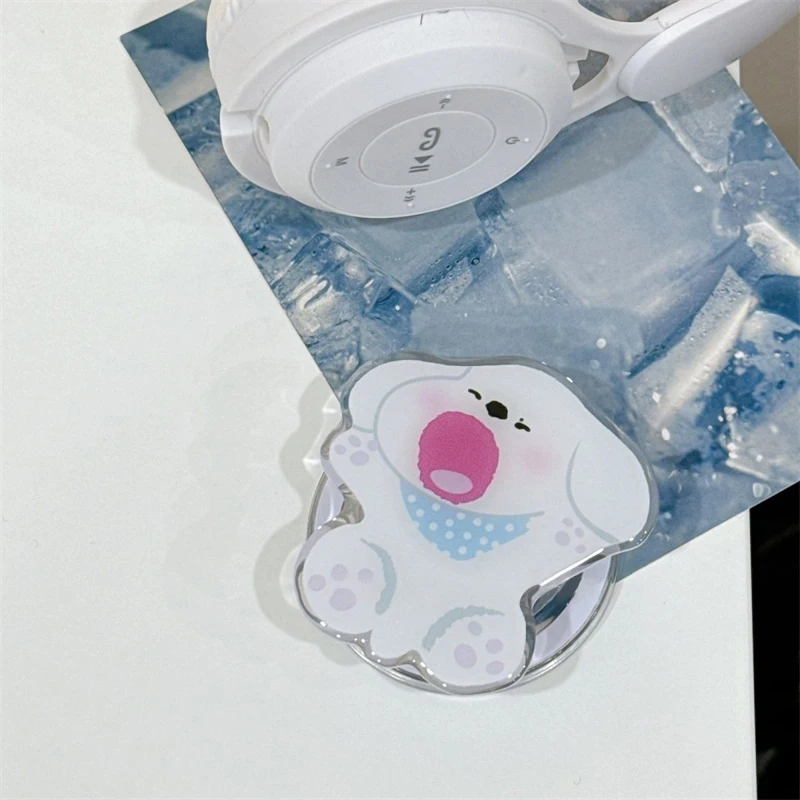 

Korean Cute Cartoon Puppy Magnetic Holder Grip Tok Griptok Phone Stand Holder Support For iPhone 15 For Pad Magsafe Smart Tok