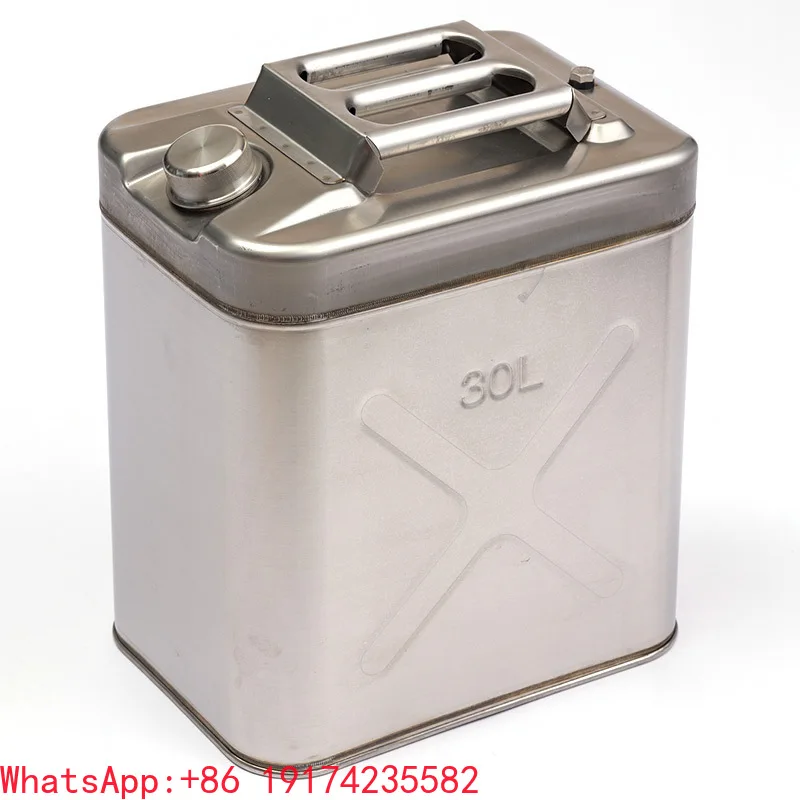 

New Condition 304 Stainless Steel Oil Barrel 20L/30L Thick for Gasoline Storage Auto Parts-Spare Stainless Steel Oil Tank