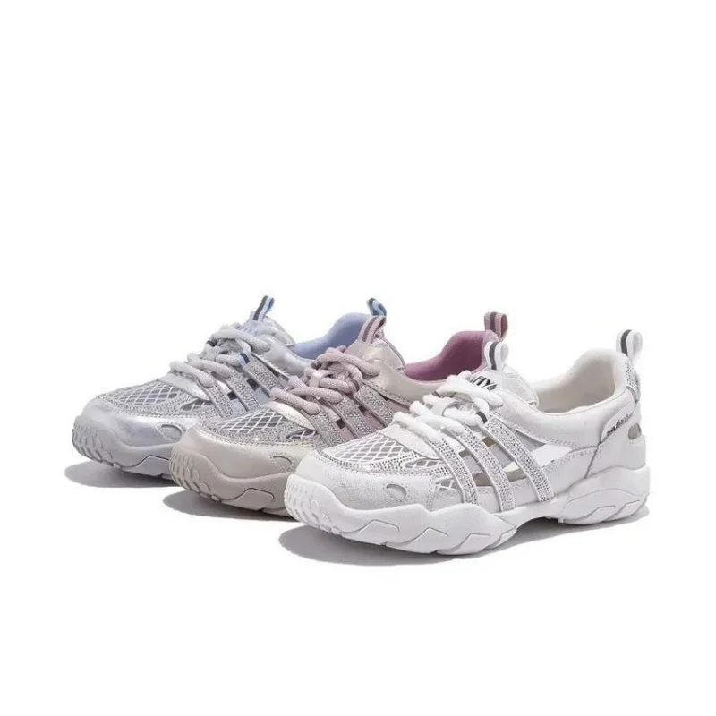 

Platform Mesh Surface Breathable Clunky Sneakers Women Lightweight Show Feet Small Casual Sports Shoes Fashion Shoes
