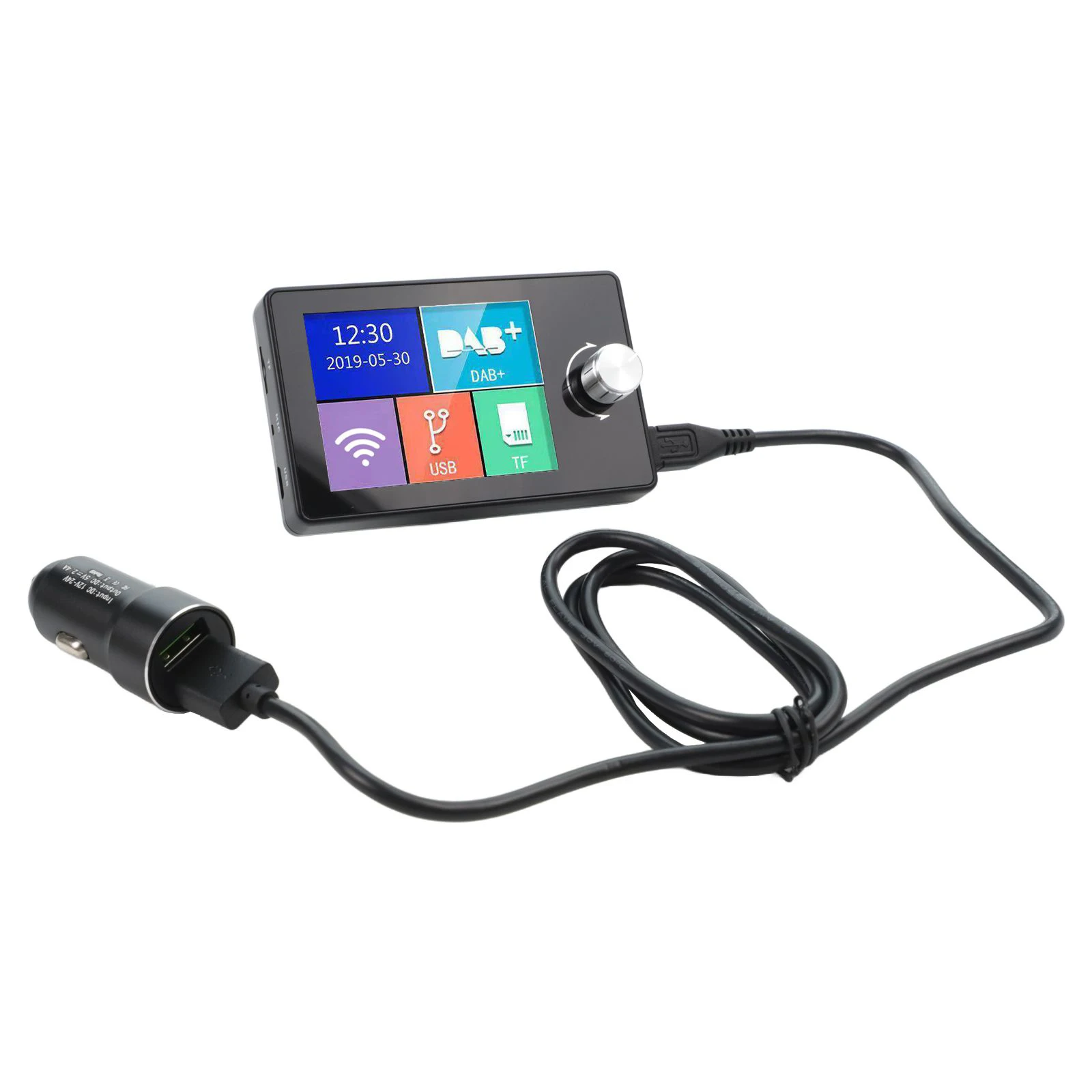 

2.8 Inch Color Screen DAB Digital Broadcast Receiver Cars Video Display MP3 Built-In DAB/DAB+/FM Radio Car DAB Player