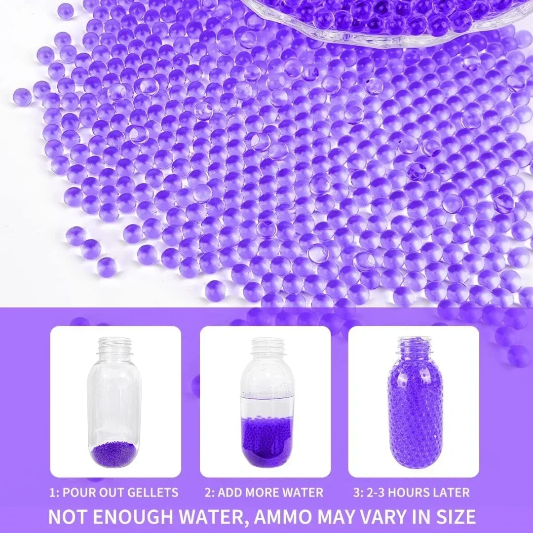 كرة الماء الخرز إعادة ملء الذخيرة هلام الفاصل الكرة الناسف الرصاص عالية الجودة، متعة كريستال الوحل ألعاب مملوءة بالماء #3