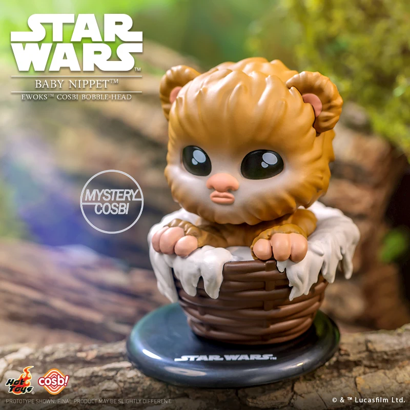 Mainan Populer RESMI STAR WARS Ewoks Cosbi Bobble-Head Koleksi Gambar Kotak Buta Hadiah Misterius Natal