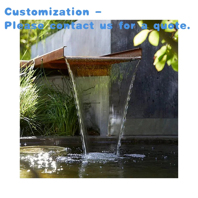 custom.Unique  Pool Waterfall Fountain Ornamental Enhances Outdoor Living Space
