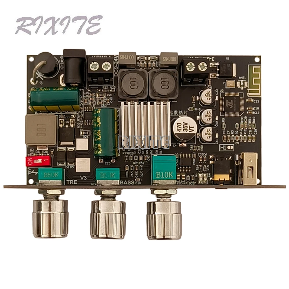 ZK-1001U 100W 블루투스 5.3 모노 TPA3116D2 앰프 보드 모듈, 앱, AUX, USB 플래시 드라이브, USB 사운드 카드, DC 9-24V 지원