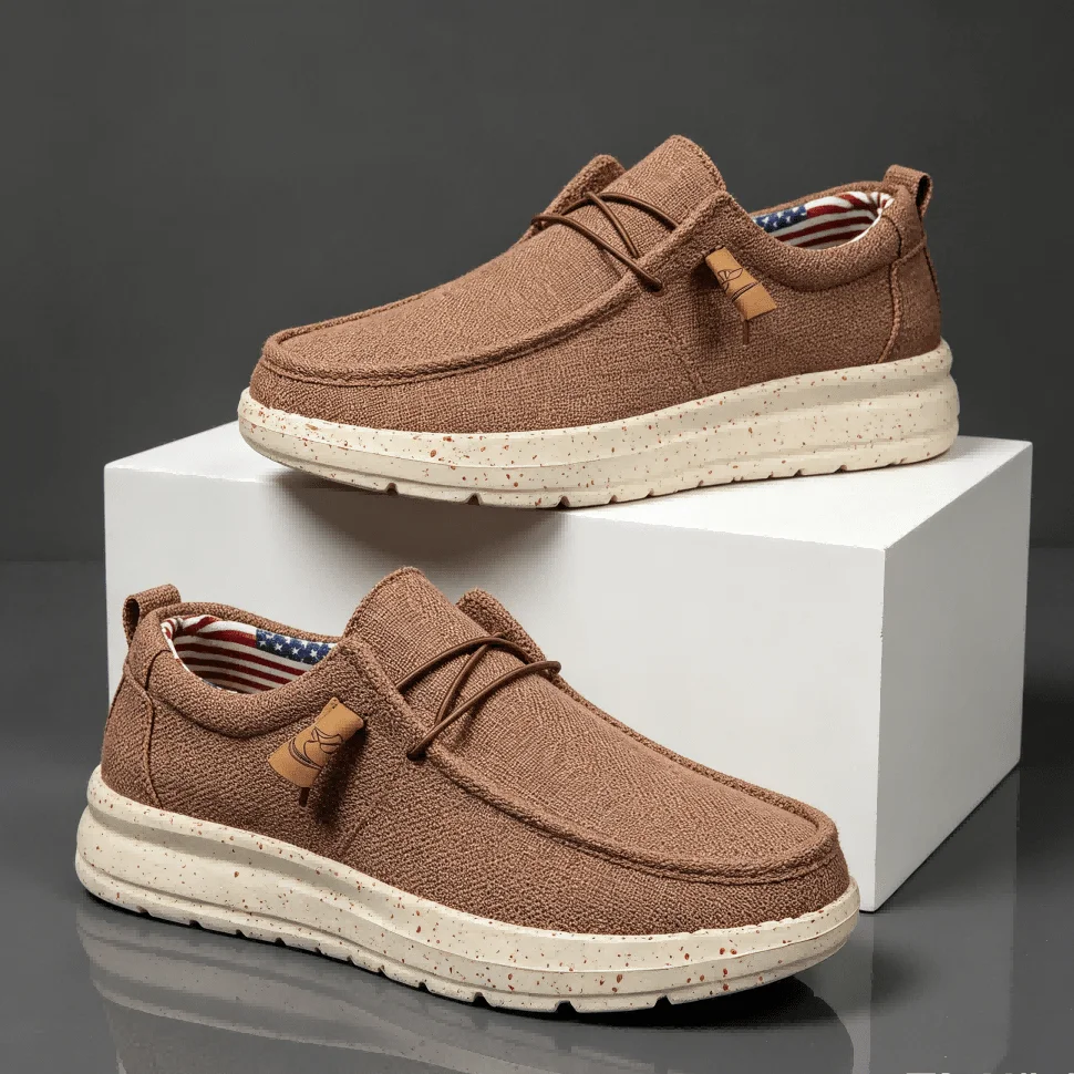 Men's Simple Lightweight Slip-On Casual Loafers, Breathable Comfort Lazy Canvas Shoes For Summer sx260712180442942143431