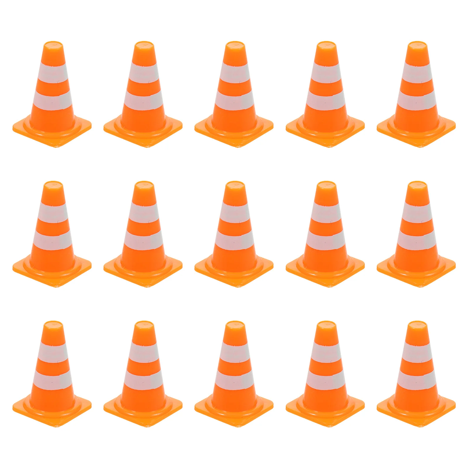 50 Pcs Roadblock Simulation Props Mini Toys Traffic Sign Models Cognitive Cone Small Signs Plastic For Kids Child