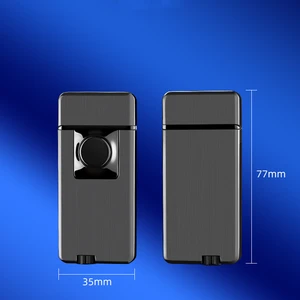 ولاعة غاز النار المزدوجة قابلة للتحويل من اللهب المعدني الأزرق النفاث ولاعة السجائر القابلة للنفخ من البوتان المفتوح لهدية عيد الميلاد للرجل أفضل 12 ولاعة قلب مبيعات - رقم 8